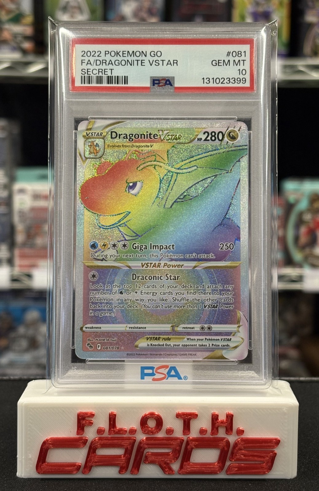 2022 Pokemon Go Full Art/Dragonite Vstar Secret 081