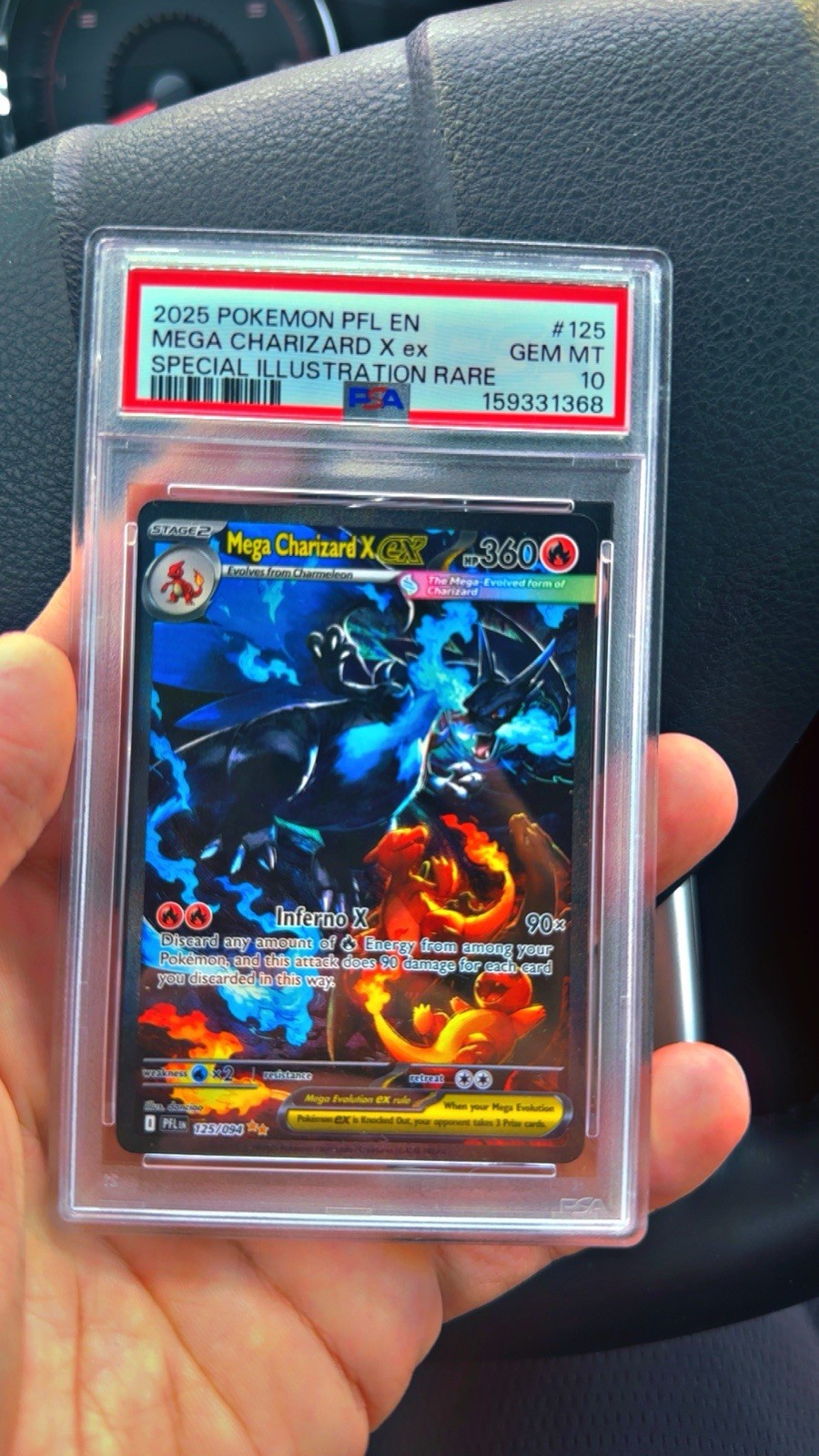 2025 Pokemon Pfl EN-Phantasmal Flames Mega Charizard X EX Special Illustration Rare 125