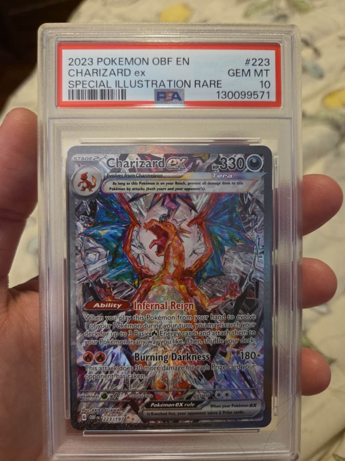 2023 Pokemon Obf EN-Obsidian Flames Charizard EX Special Illustration Rare 223