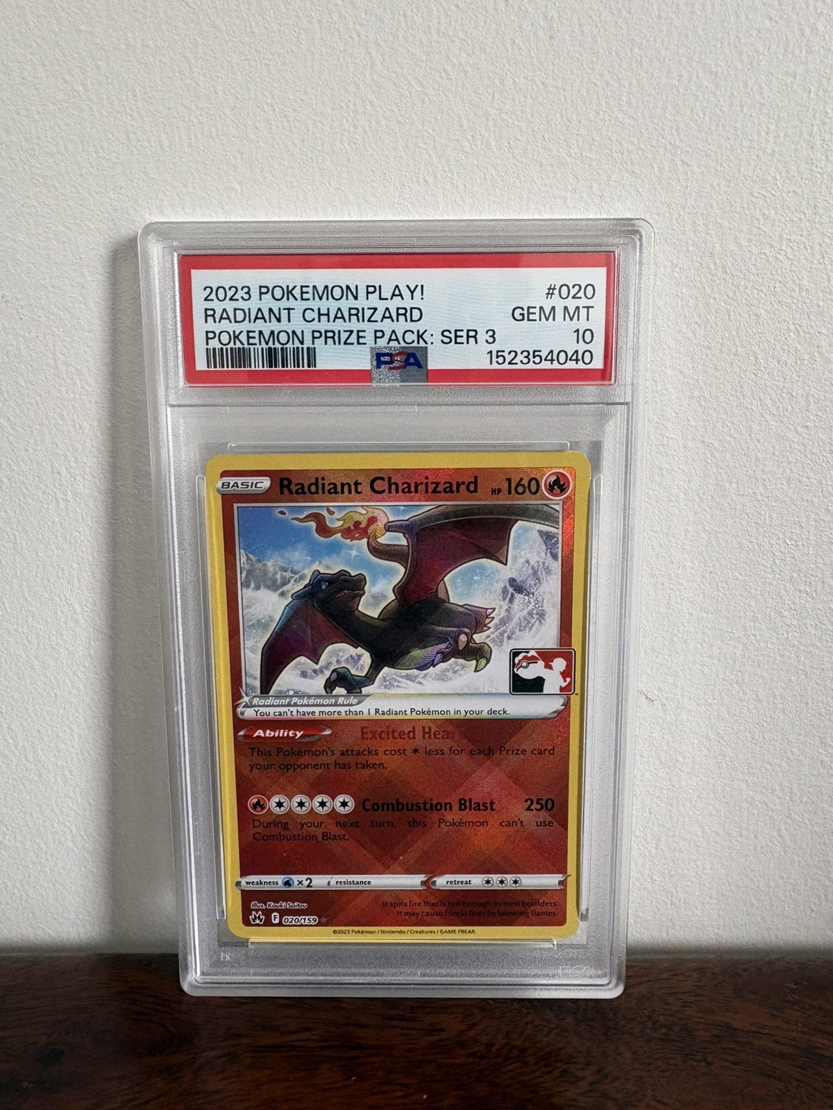 2023 Pokemon Play! Pokemon Prize Pack: Series 3 Radiant Charizard 020