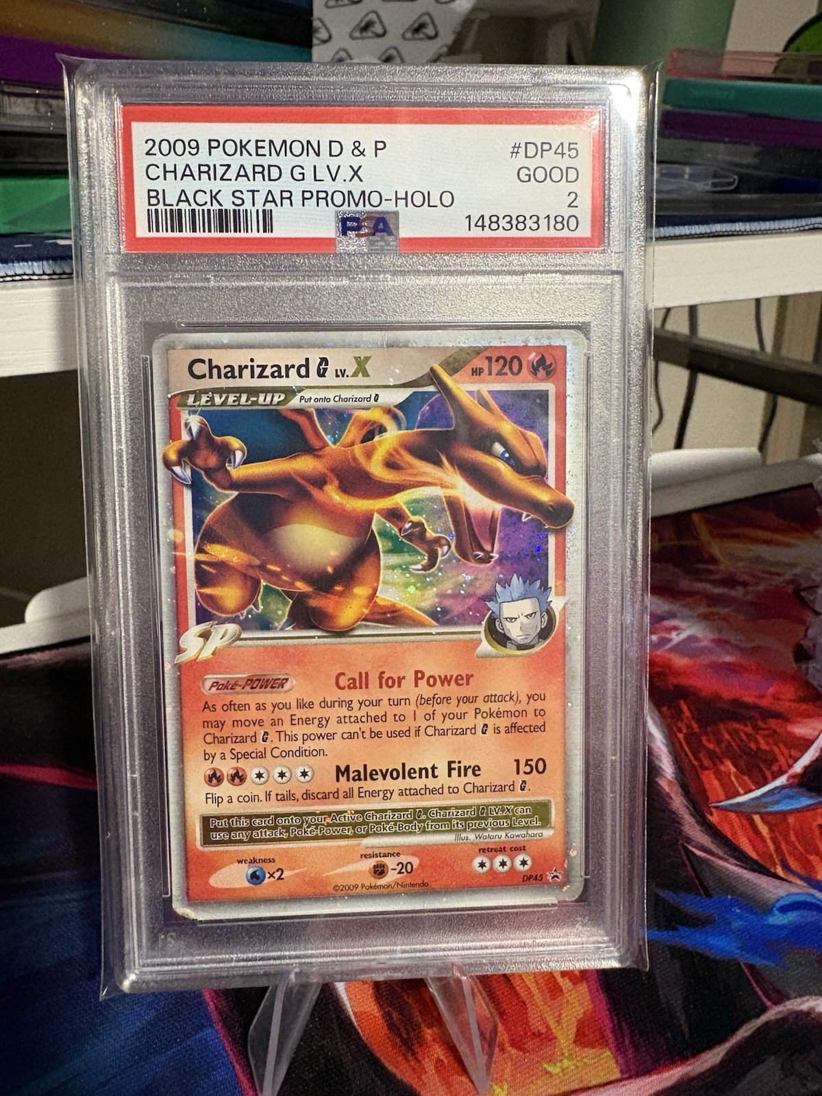 2009 Pokemon Diamond & Pearl Black Star Promo Charizard G LV.X Holo DP45