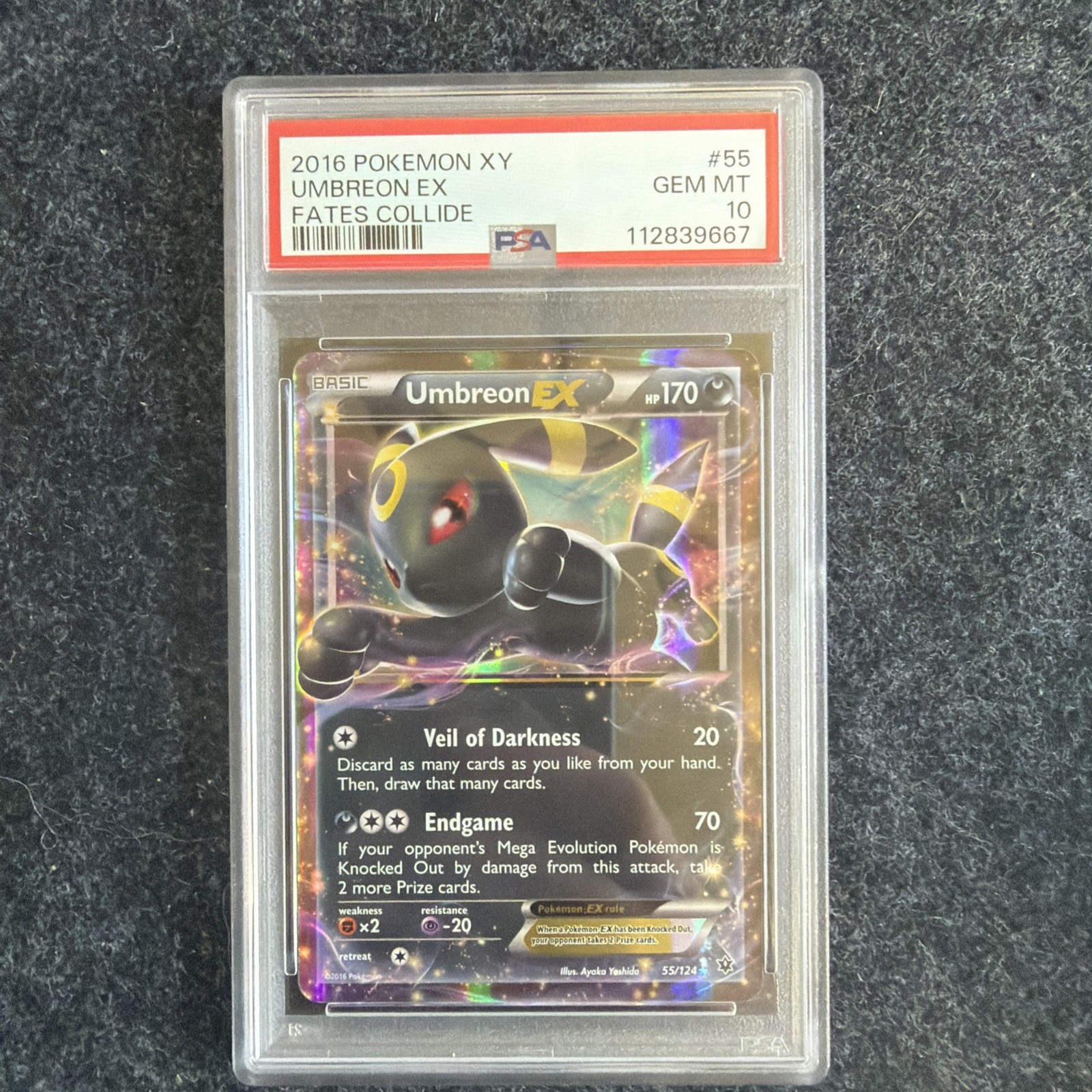 2016 Pokemon XY Fates Collide Umbreon EX 55