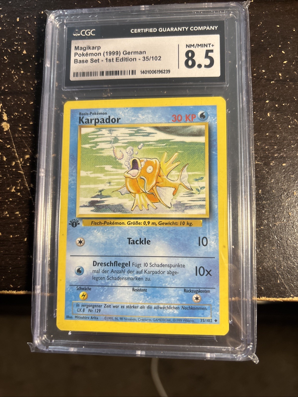 1999 Base Set - 1st Edition - German Magikarp Uncommon 35/102
