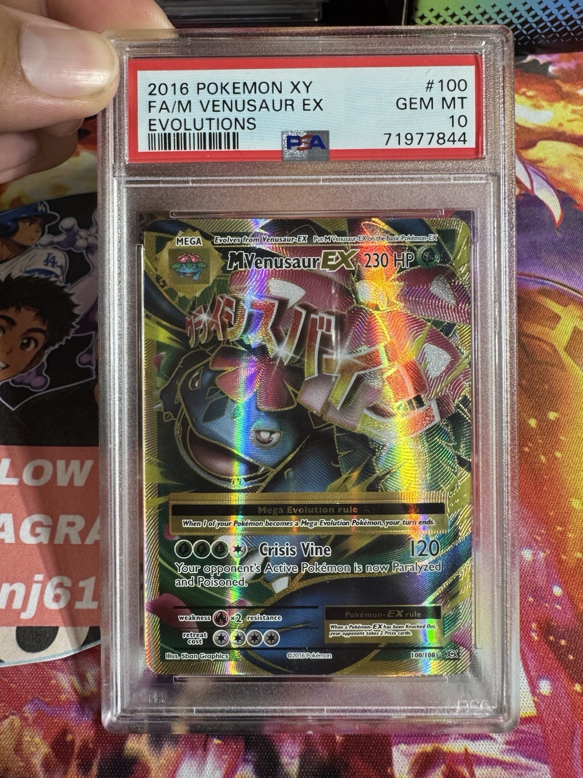 2016 Pokemon XY Evolutions Full Art/M Venusaur EX 100
