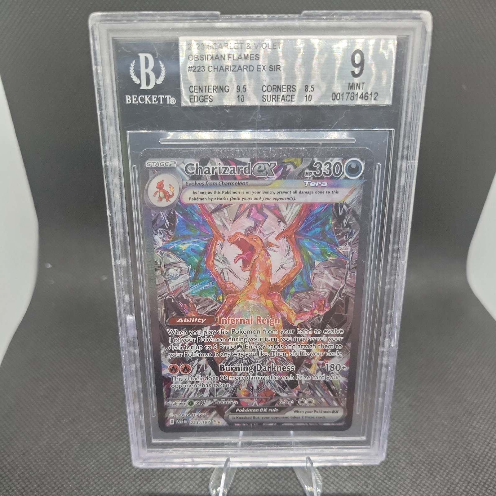 2023 Pokemon TCG Scarlet & Violet Obsidian Flames Charizard ex SIR 223
