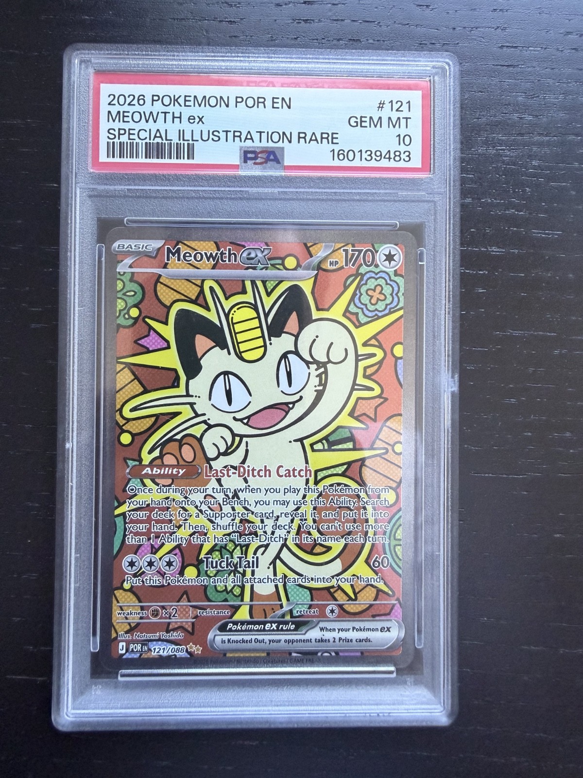 2026 Pokemon Por EN-Perfect Order Meowth EX Special Illustration Rare 121