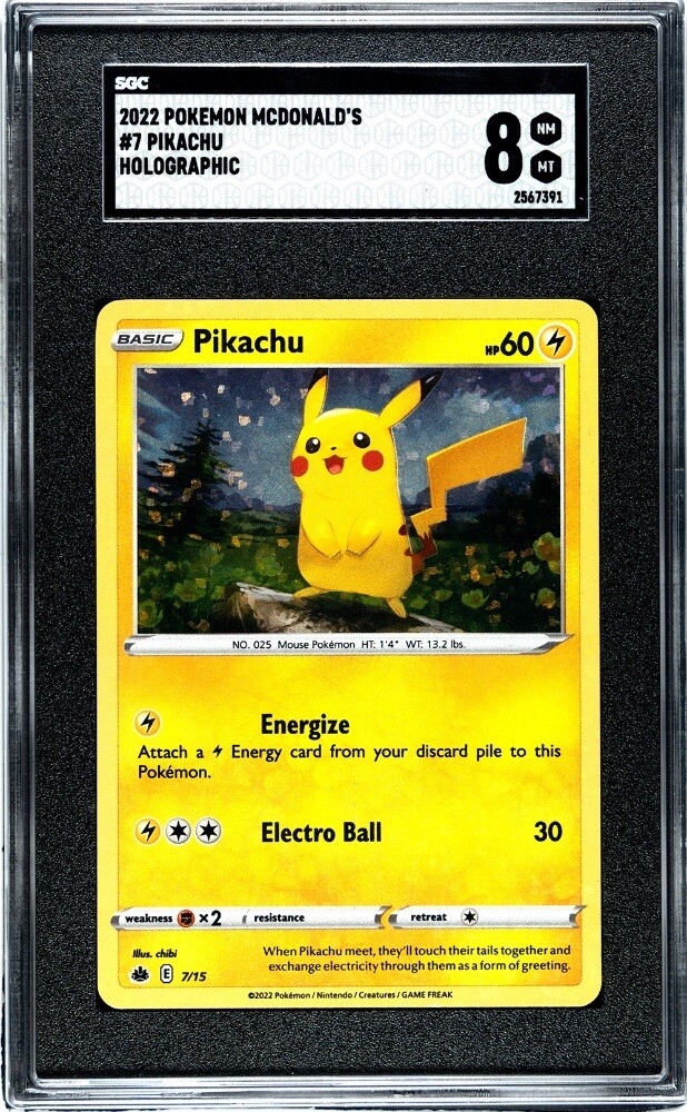 2022 Pokemon Mcdonald's Pikachu Holographic 7