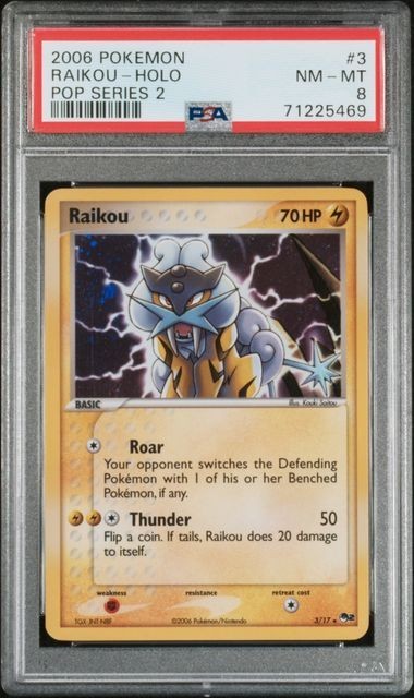 2006 Pokemon Pop Series 2 Raikou-Holo 3