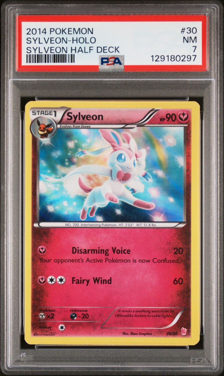 2014 Pokemon XY Sylveon Half Deck Sylveon-Holo 30