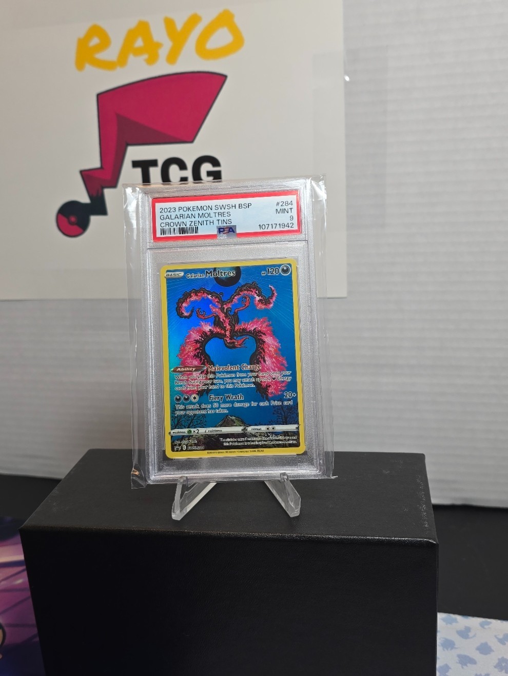 2023 Pokemon Swsh Black Star Promo Galarian Moltres Crown Zenith Tin 284