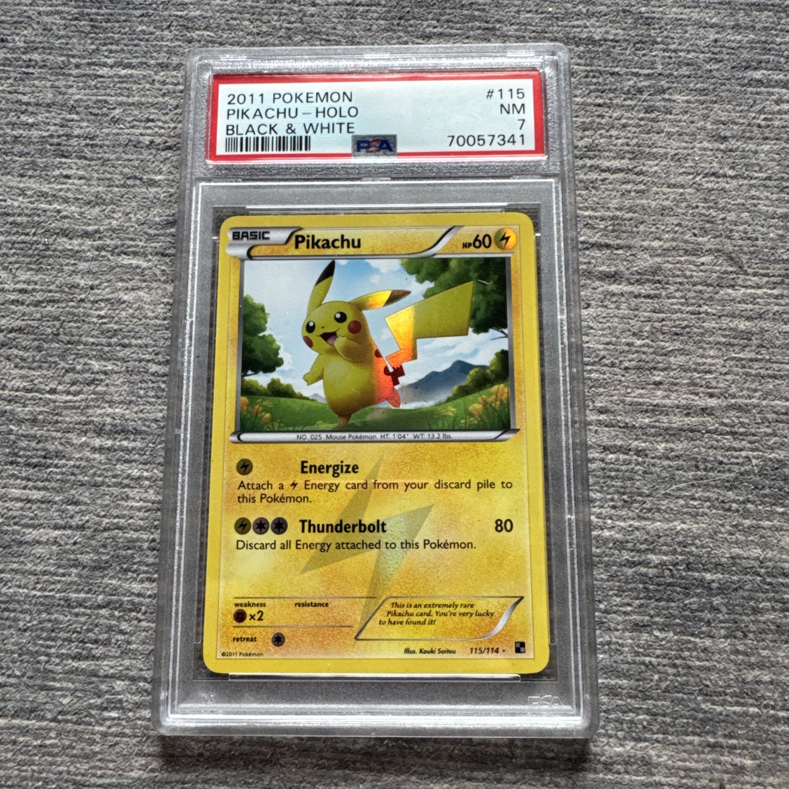 2011 Pokemon Black & White Pikachu-Holo 115