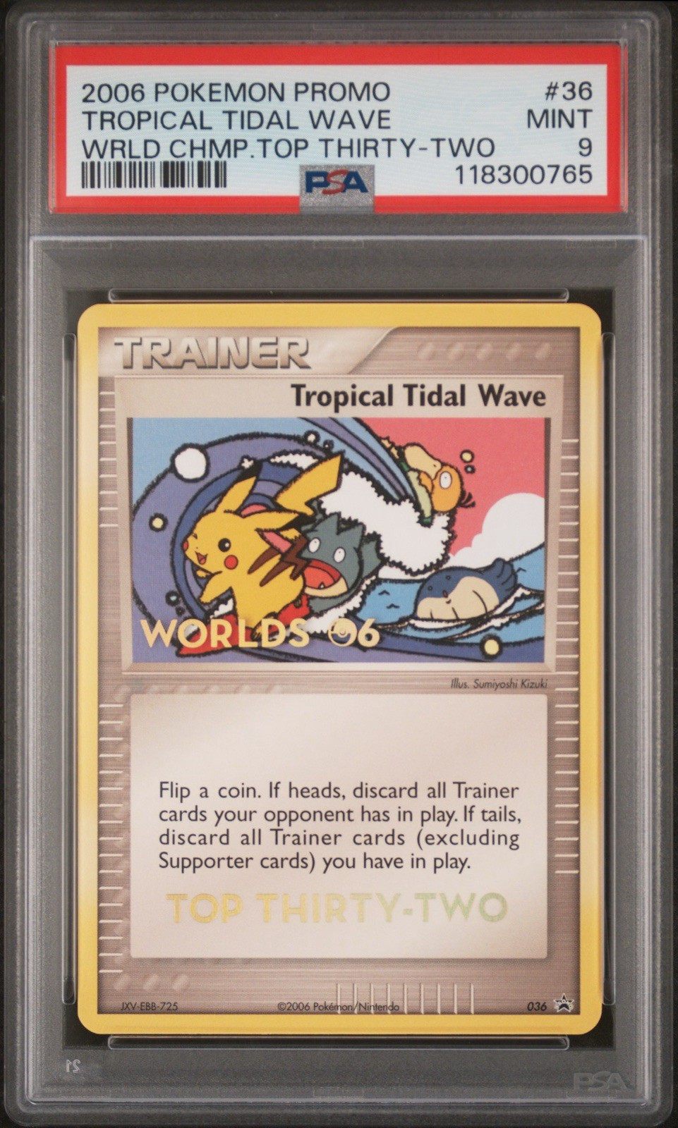 2006 Pokemon World Championships Promo Tropical Tidal Wave Top Thirty-Two 36