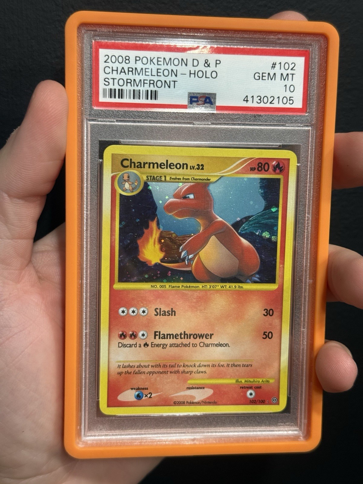 2008 Pokemon Diamond & Pearl Stormfront Charmeleon-Holo 102
