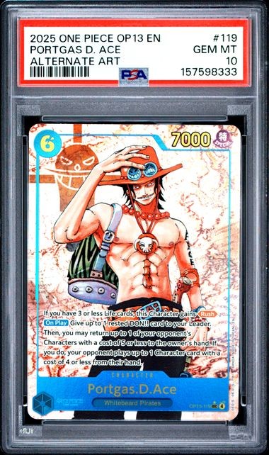 2025 One Piece OP13-Carrying on His Will Portgas D. Ace Alternate Art 119