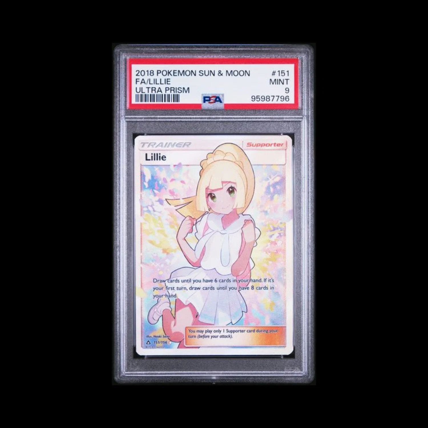 2018 Pokemon Sun & Moon Ultra Prism Full Art/Lillie 151