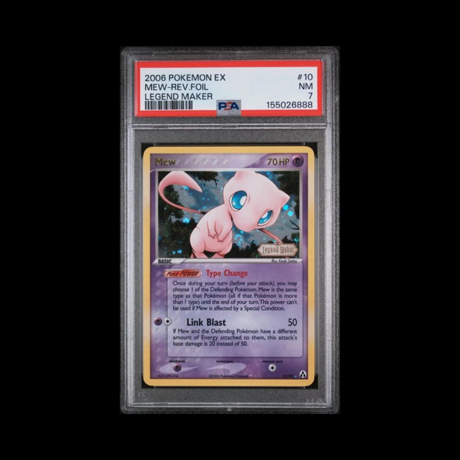 2006 Pokemon EX Legend Maker Mew-Reverse Foil 10
