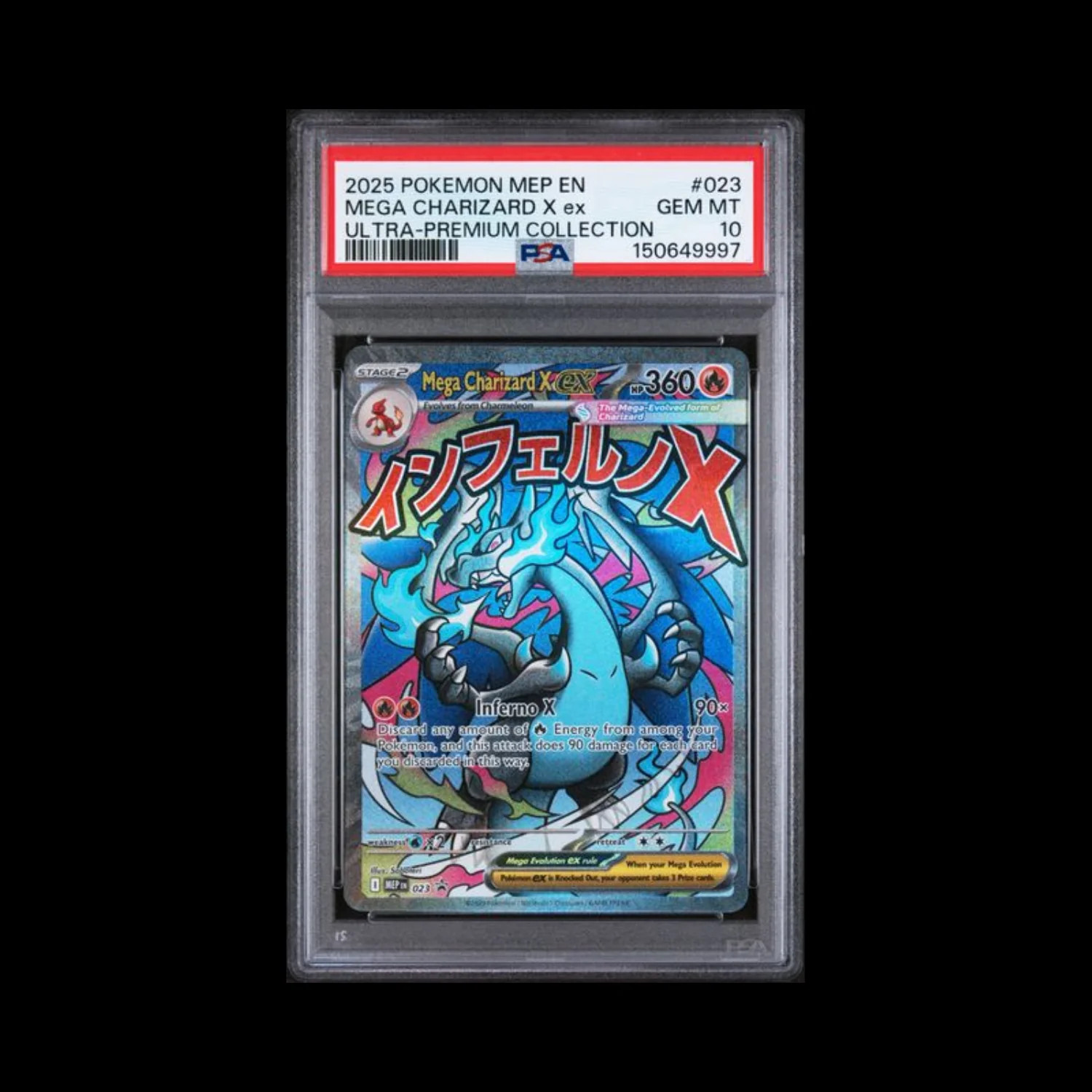 2025 Pokemon Mep EN-Me Black Star Promo Mega Charizard X EX Mega Charizard X EX Ultra-Premium Collection 023