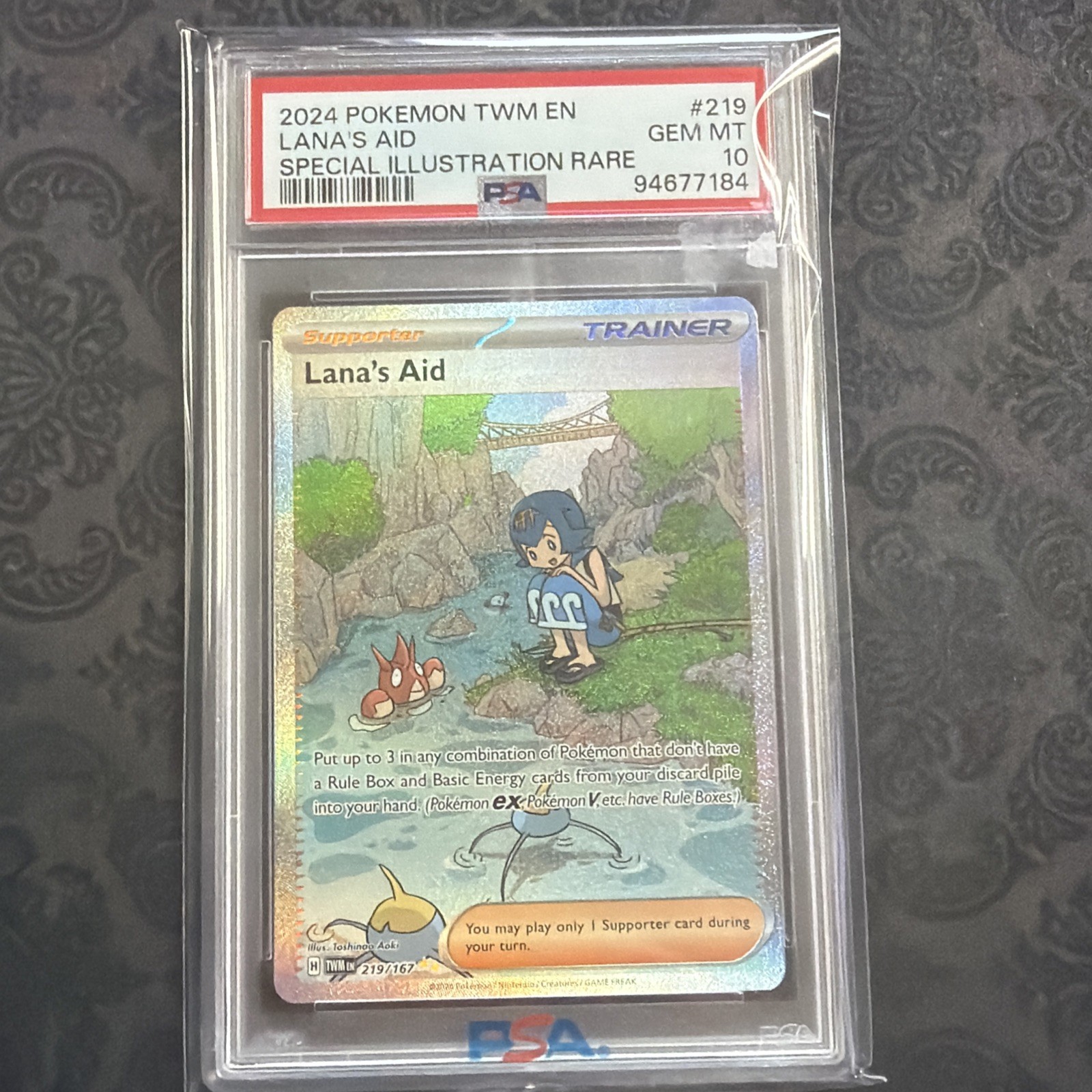 2024 Pokemon Twm EN-Twilight Masquerade Lana's Aid Special Illustration Rare 219