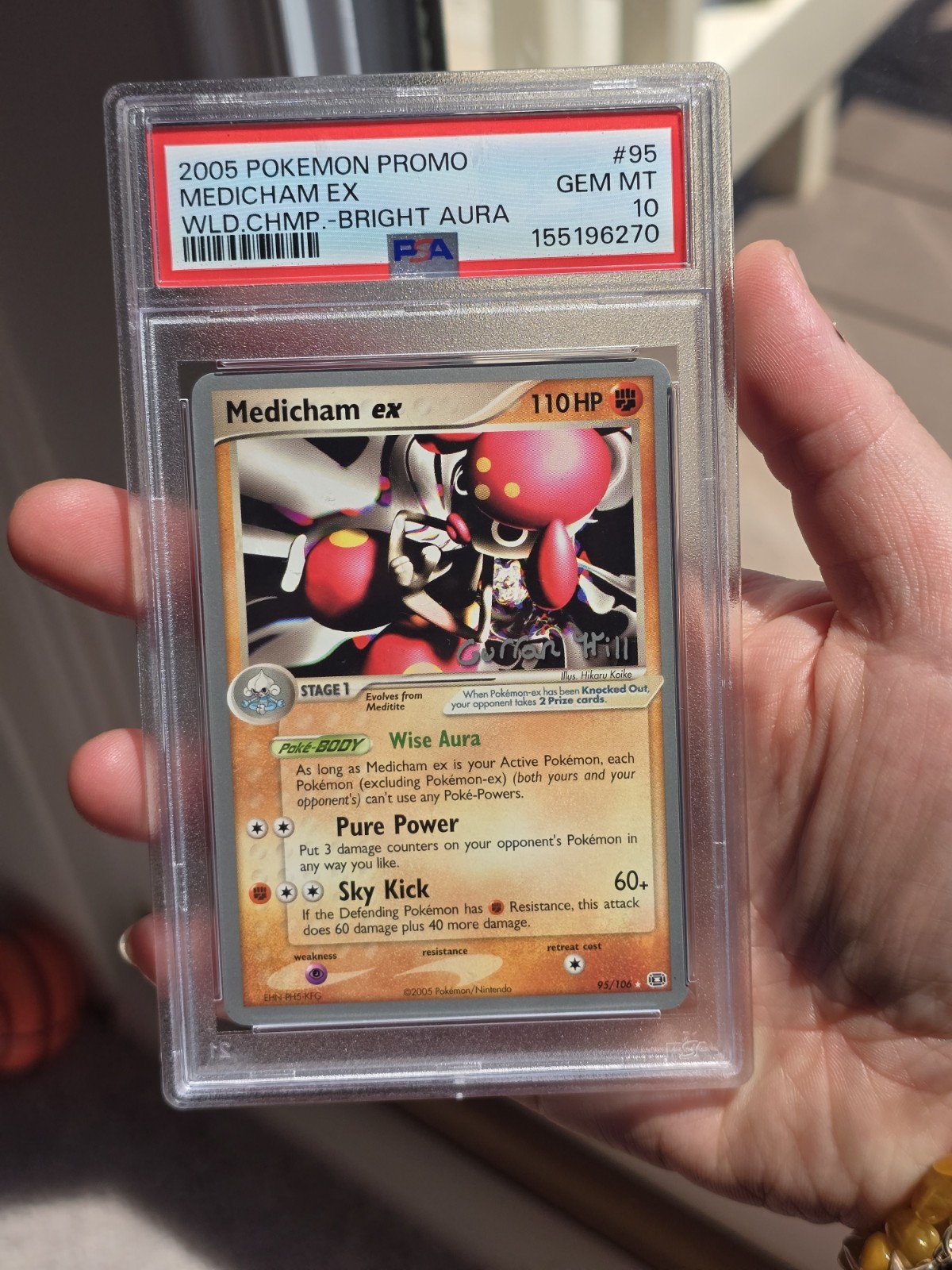 2005 Pokemon World Championships Promo Medicham EX Bright Aura 95