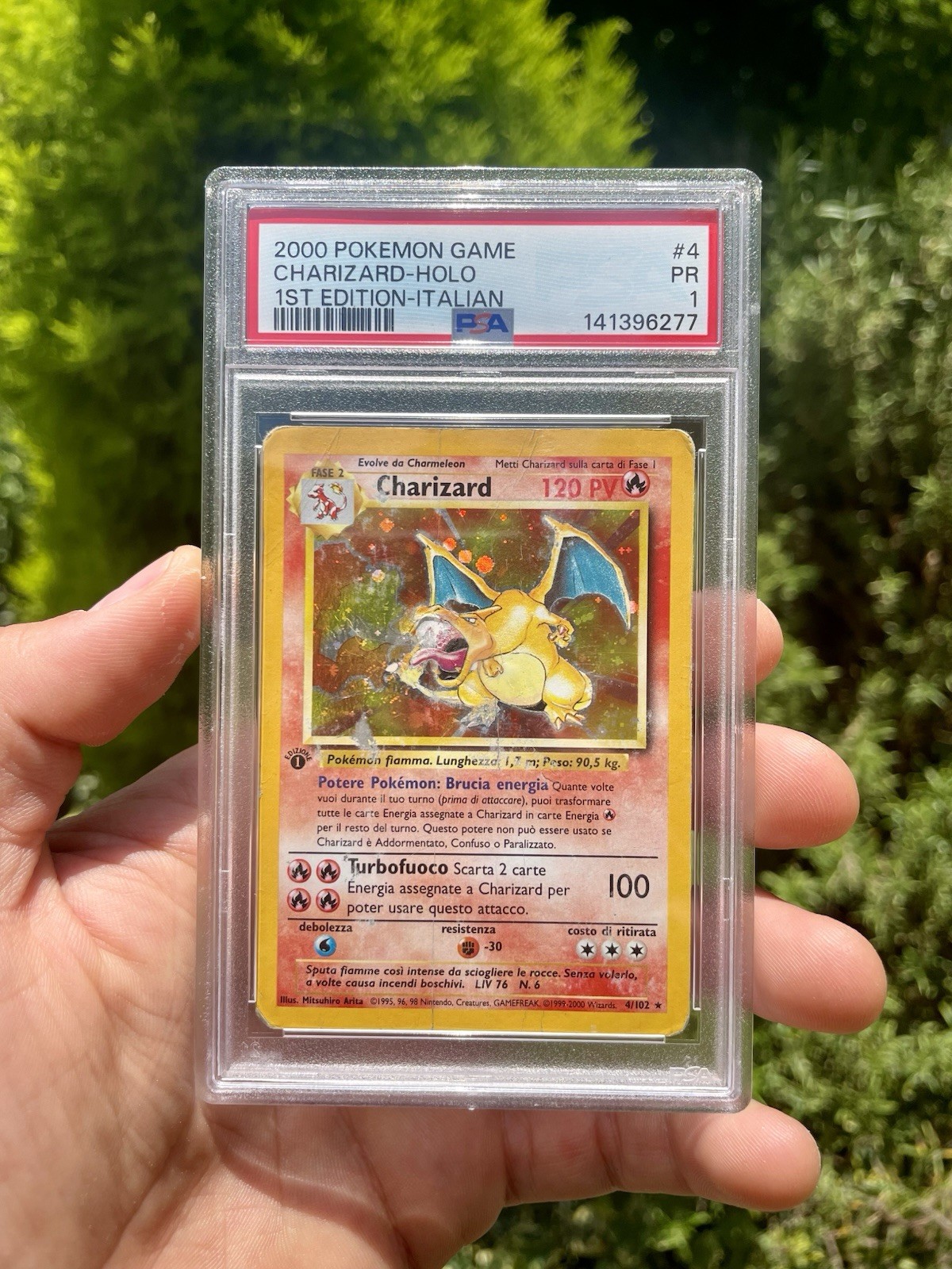 2000 Pokemon Game Charizard-Holo 1st Edition-Italian 4