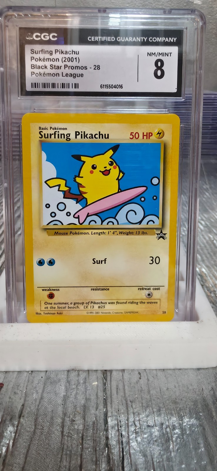 2001 Black Star Promos - WotC - English Surfing Pikachu Pokémon League 28