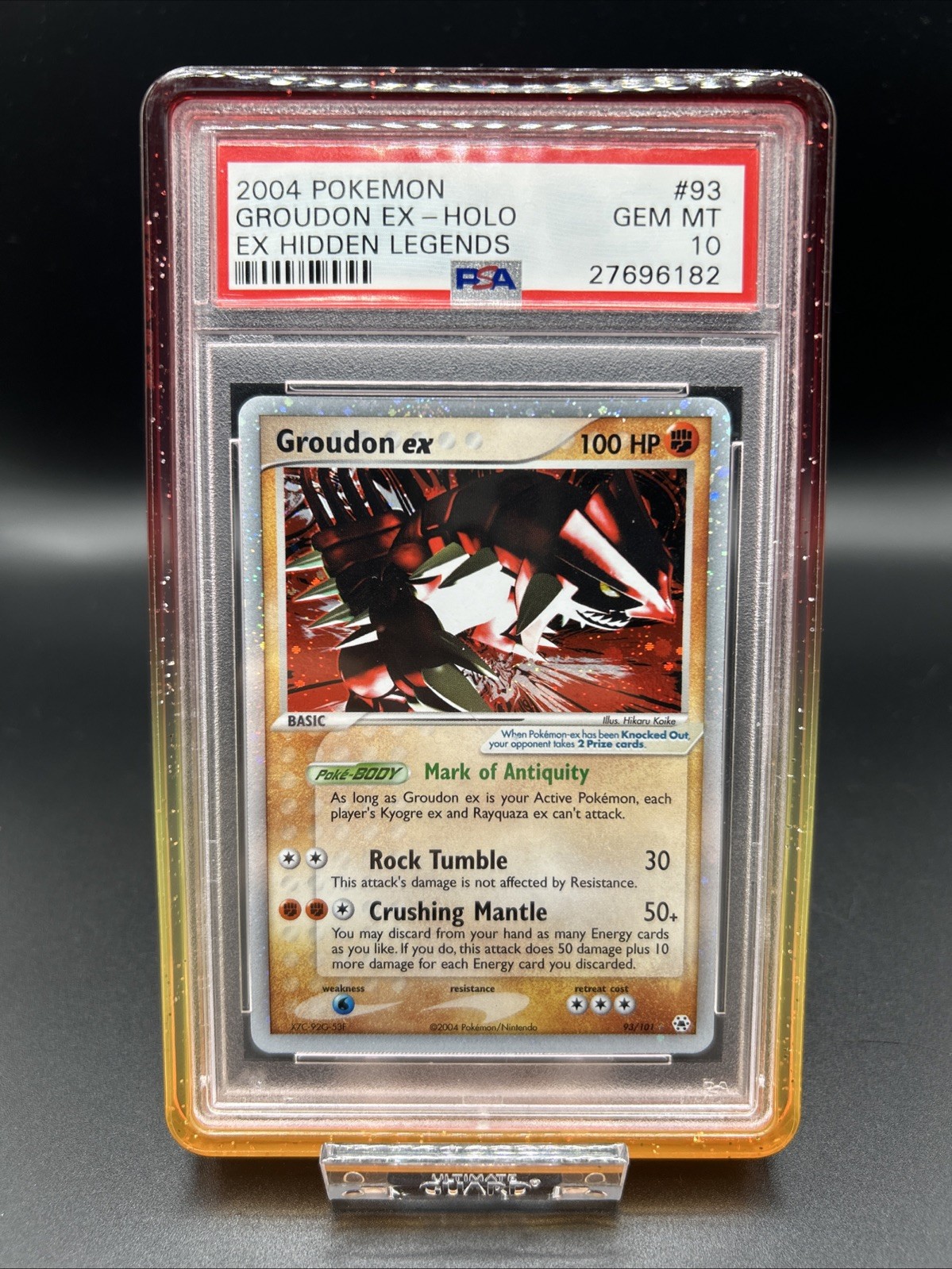 2004 Pokemon EX Hidden Legends Groudon EX-Holo 93