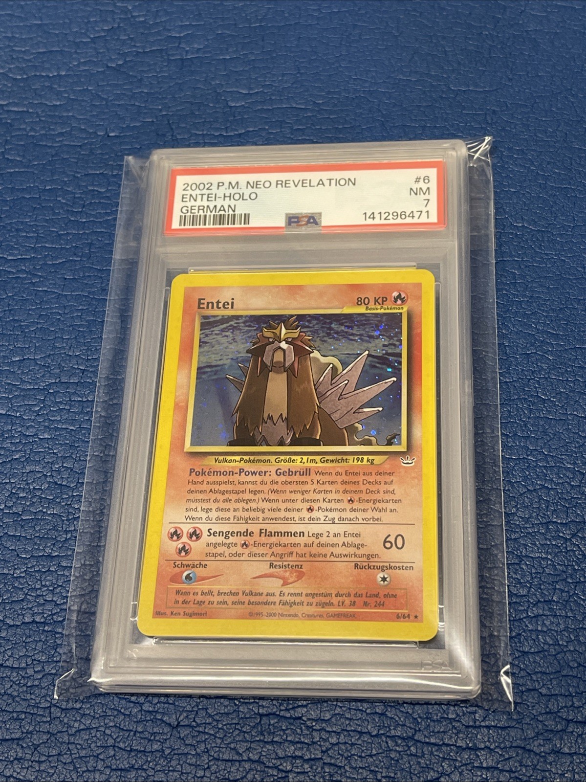 2002 Pokemon German Neo Revelation Entei-Holo 6