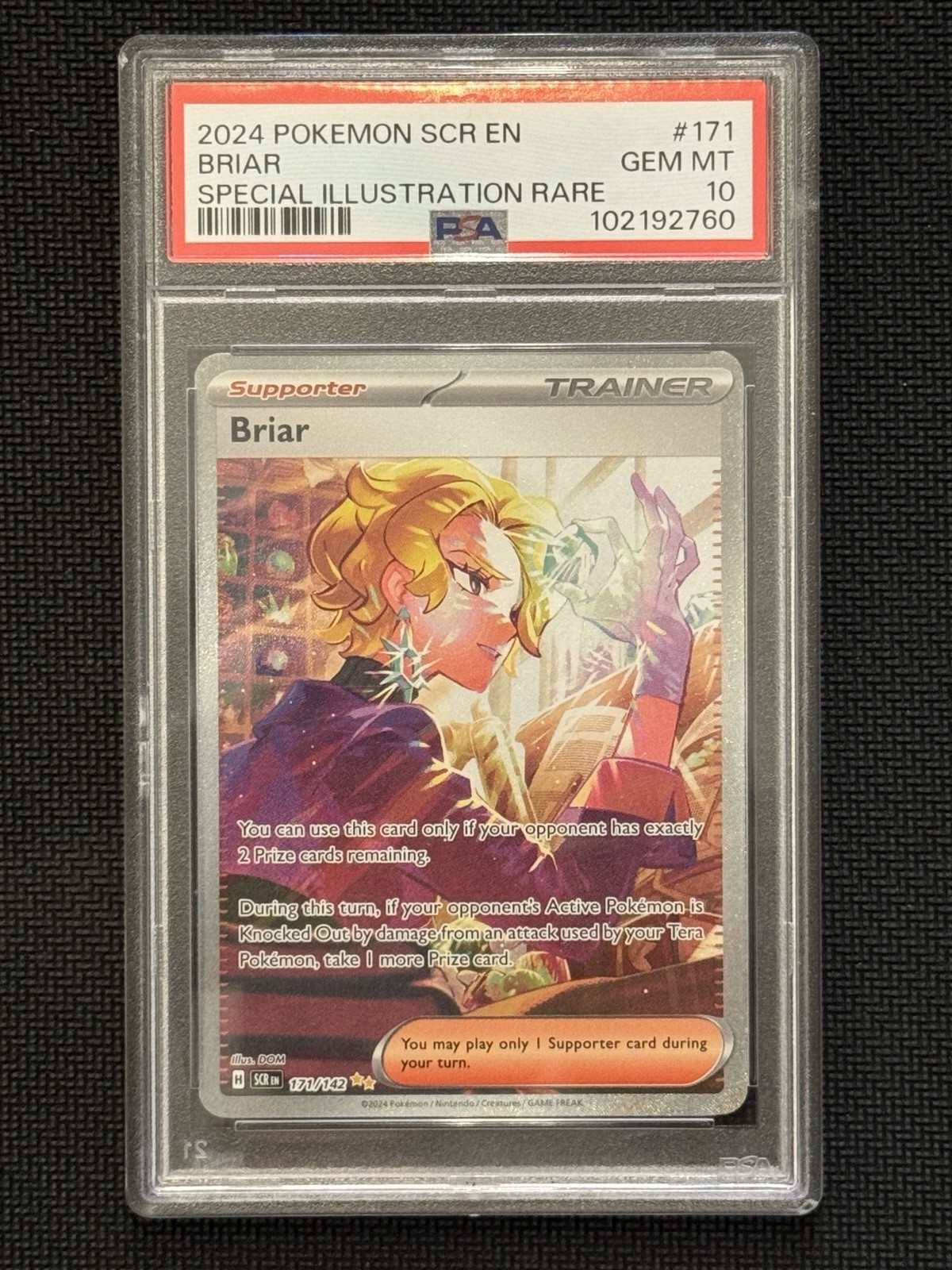 2024 Pokemon Scr EN-Stellar Crown Briar Special Illustration Rare 171