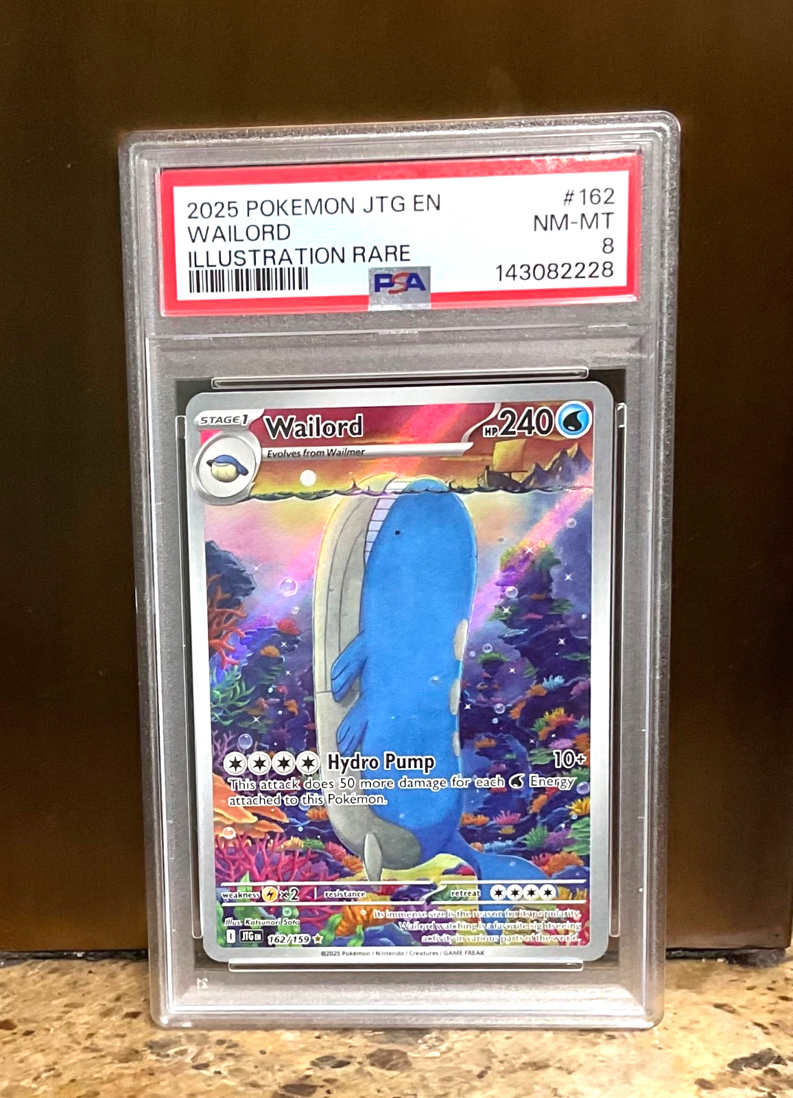 2025 Pokemon Jtg EN-Journey Together Wailord Illustration Rare 162