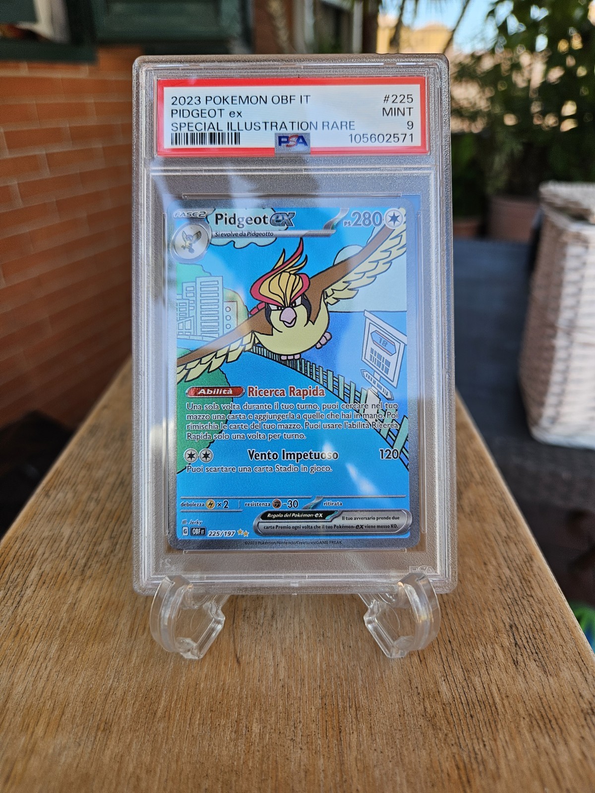 2023 Pokemon Italian Obf It-Obsidian Flames Pidgeot EX Special Illustration Rare 225