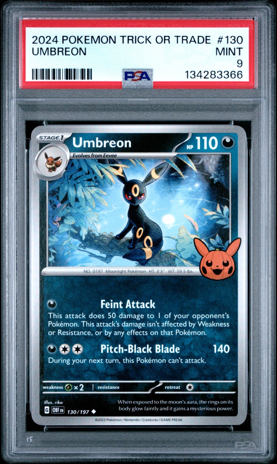 2024 Pokemon Trick or Trade Umbreon 130