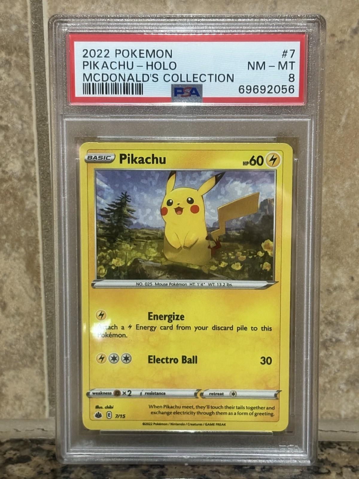 2022 Pokemon Mcdonald's Collection Pikachu-Holo 7