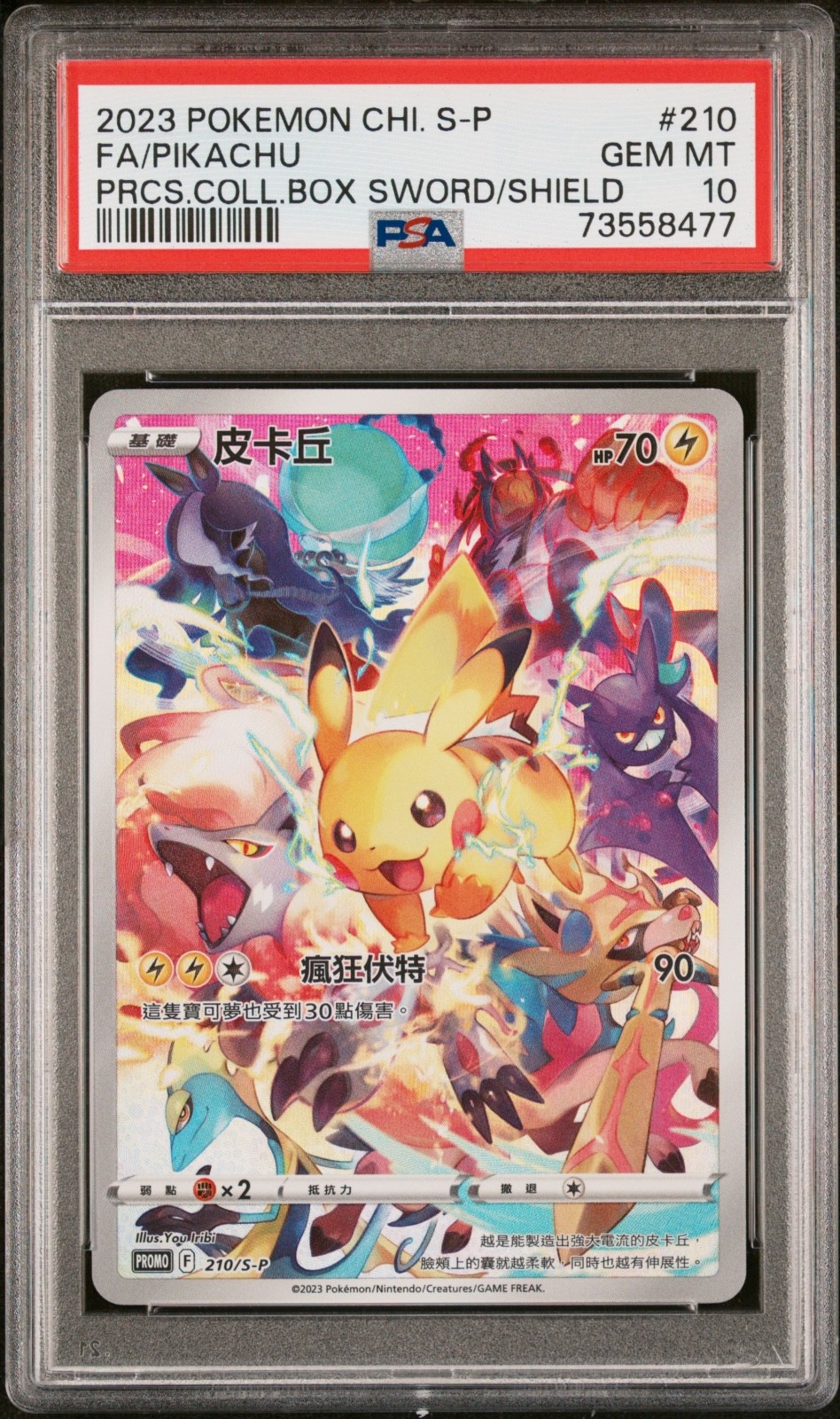 2023 Pokemon Chinese S Promo Full Art/Pikachu Precious Collector Box Sword & Shield 210