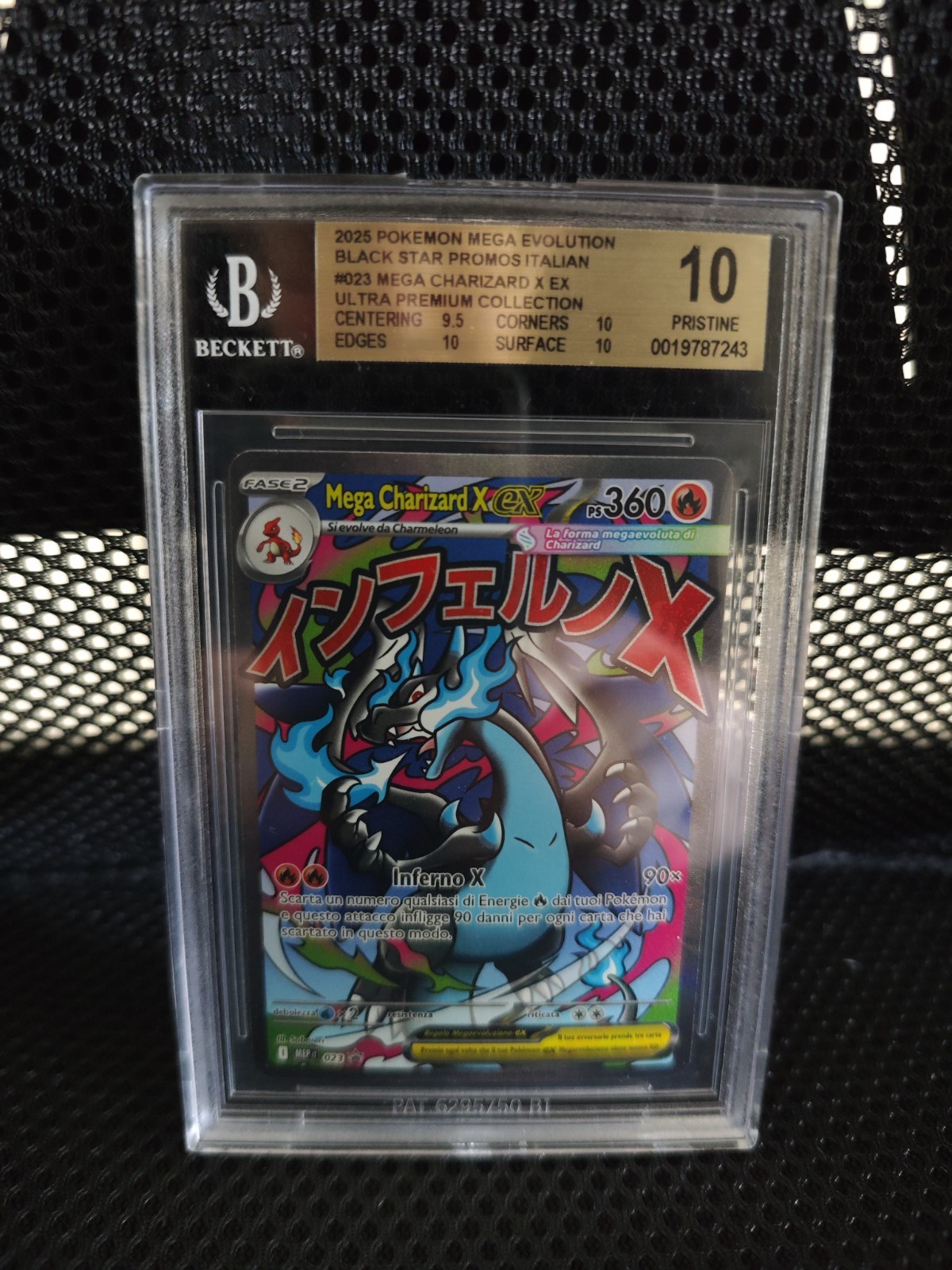 2025 Pokemon TCG Mega Evolution Black Star Promos Italian Mega Charizard X ex/(Mega Charizard X ex Ultra Premium Collection) 023