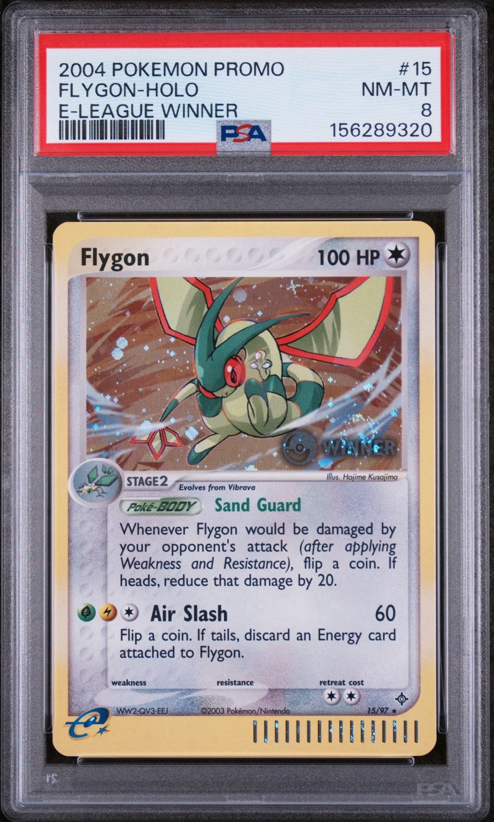 2004 Pokemon Promo Flygon-Holo E-League Winner 15