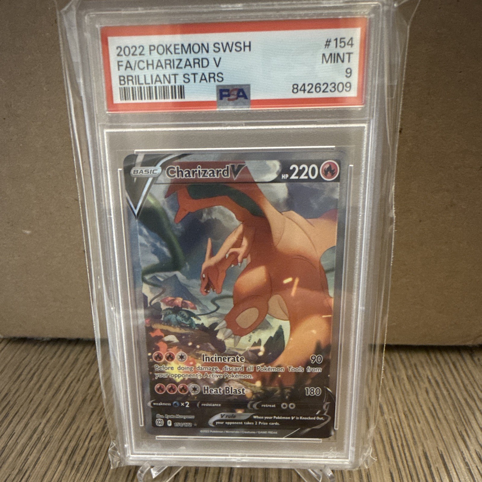 2022 Pokemon Sword & Shield Brilliant Stars Full Art/Charizard V 154