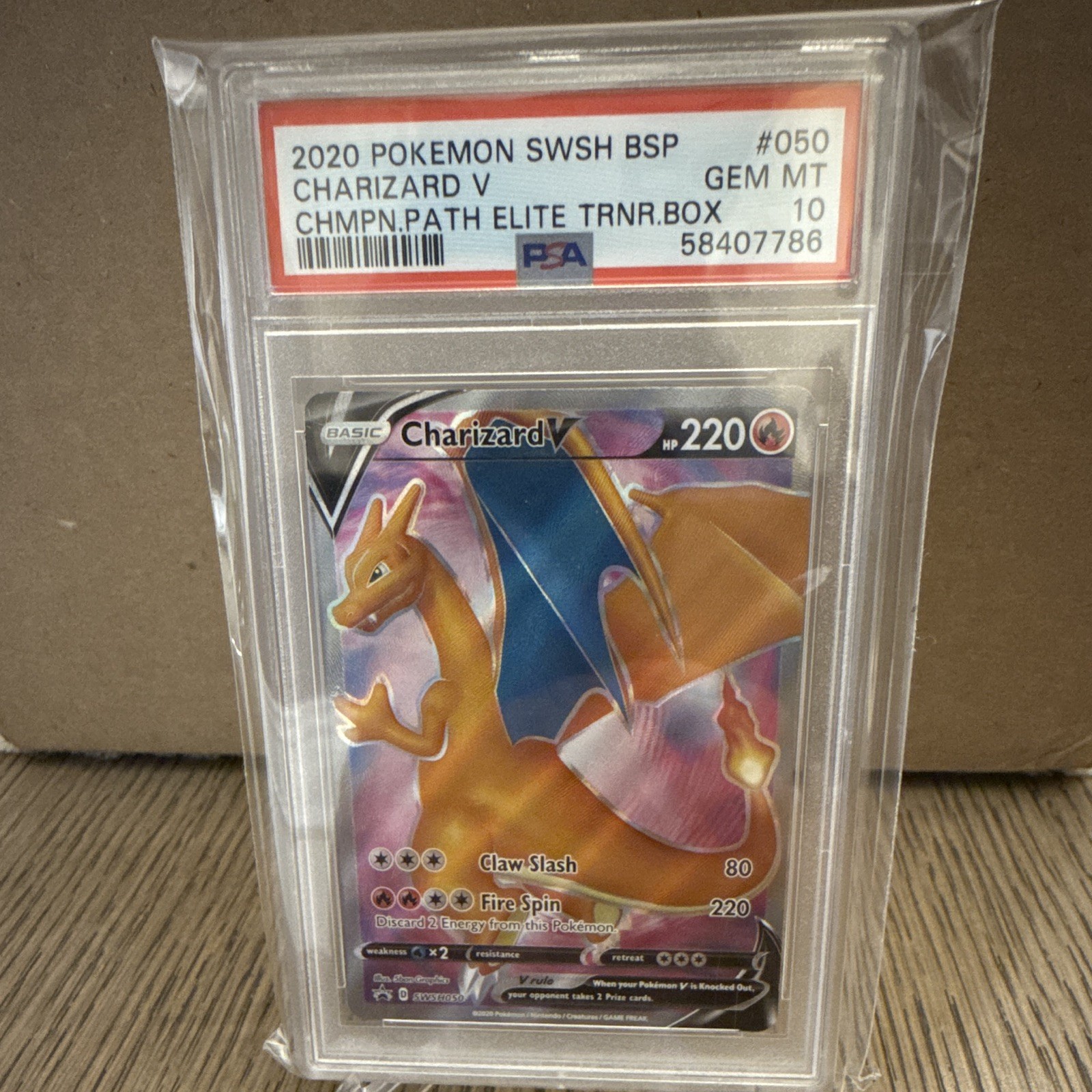 2020 Pokemon Swsh Black Star Promo Charizard V Champion's Path Elite Trainer Box 050