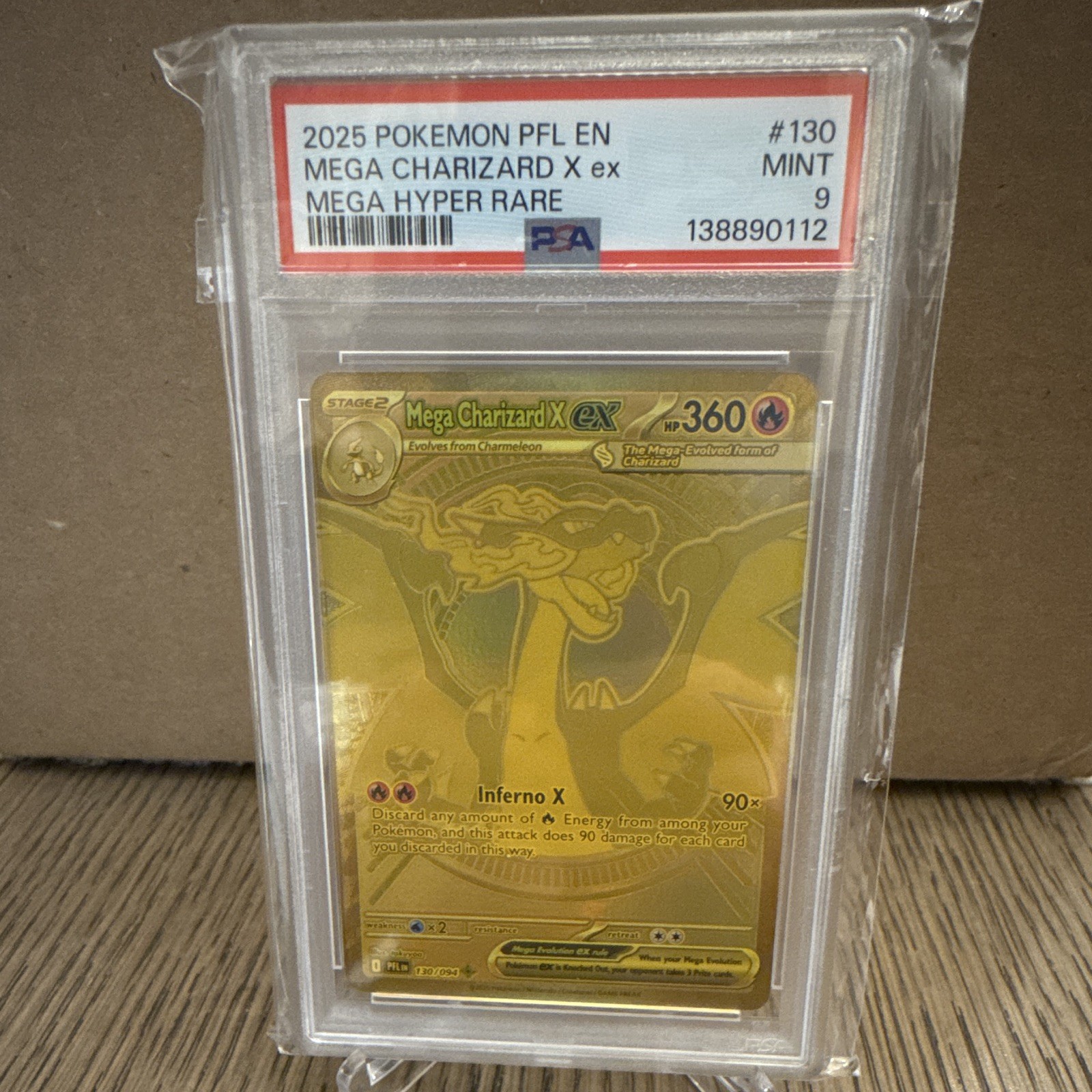 2025 Pokemon Pfl EN-Phantasmal Flames Mega Charizard X EX Mega Hyper Rare 130