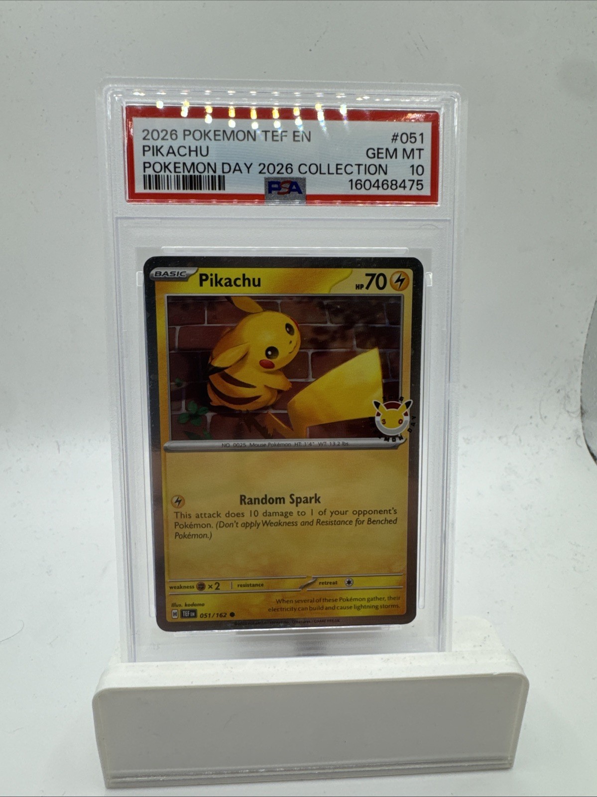 2026 Pokemon Tef EN-Temporal Forces Pikachu Pokemon Day 2026 Collection 051