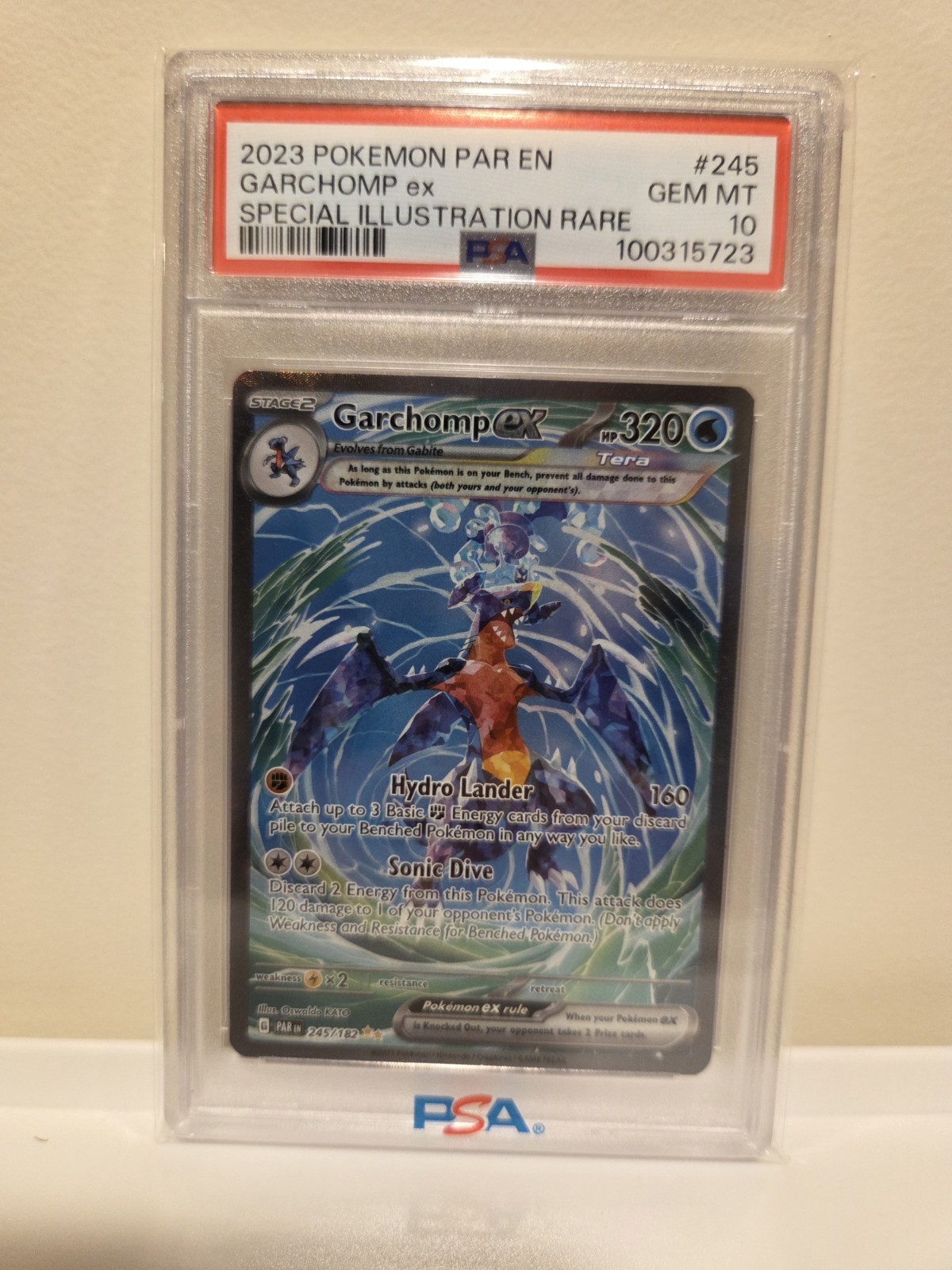 2023 Pokemon Par EN-Paradox Rift Garchomp EX Special Illustration Rare 245