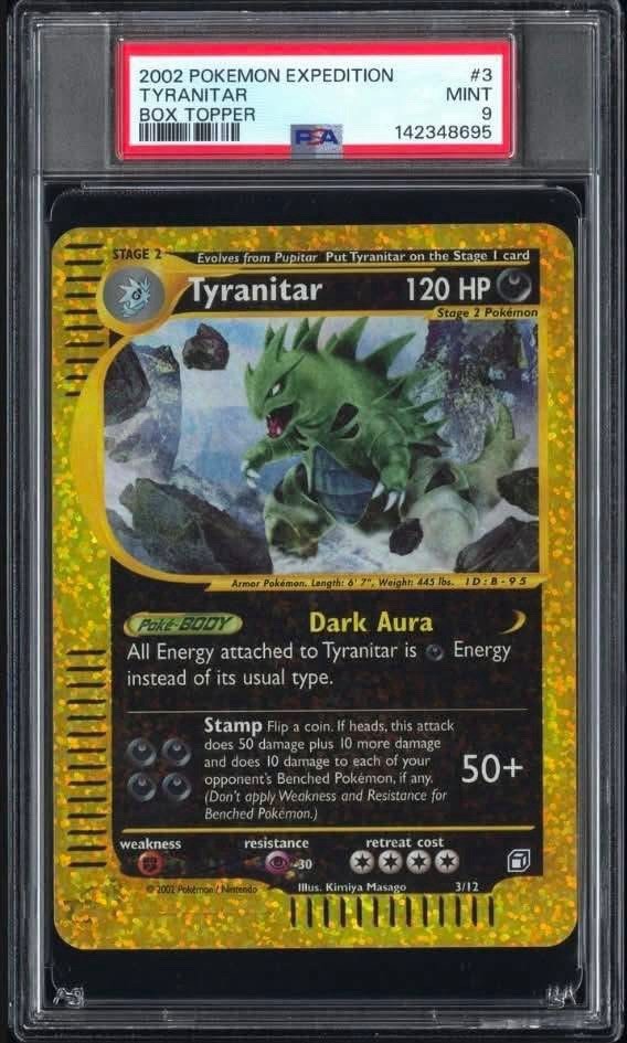 2002 Pokemon Expedition Box Topper Tyranitar 3