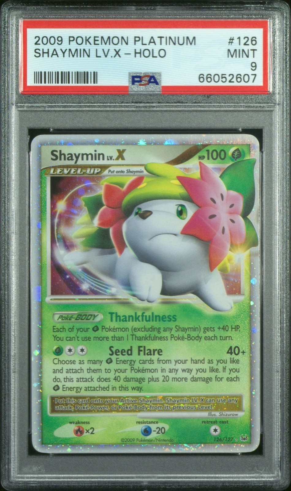 2009 Pokemon Platinum Shaymin LV.X-Holo 126
