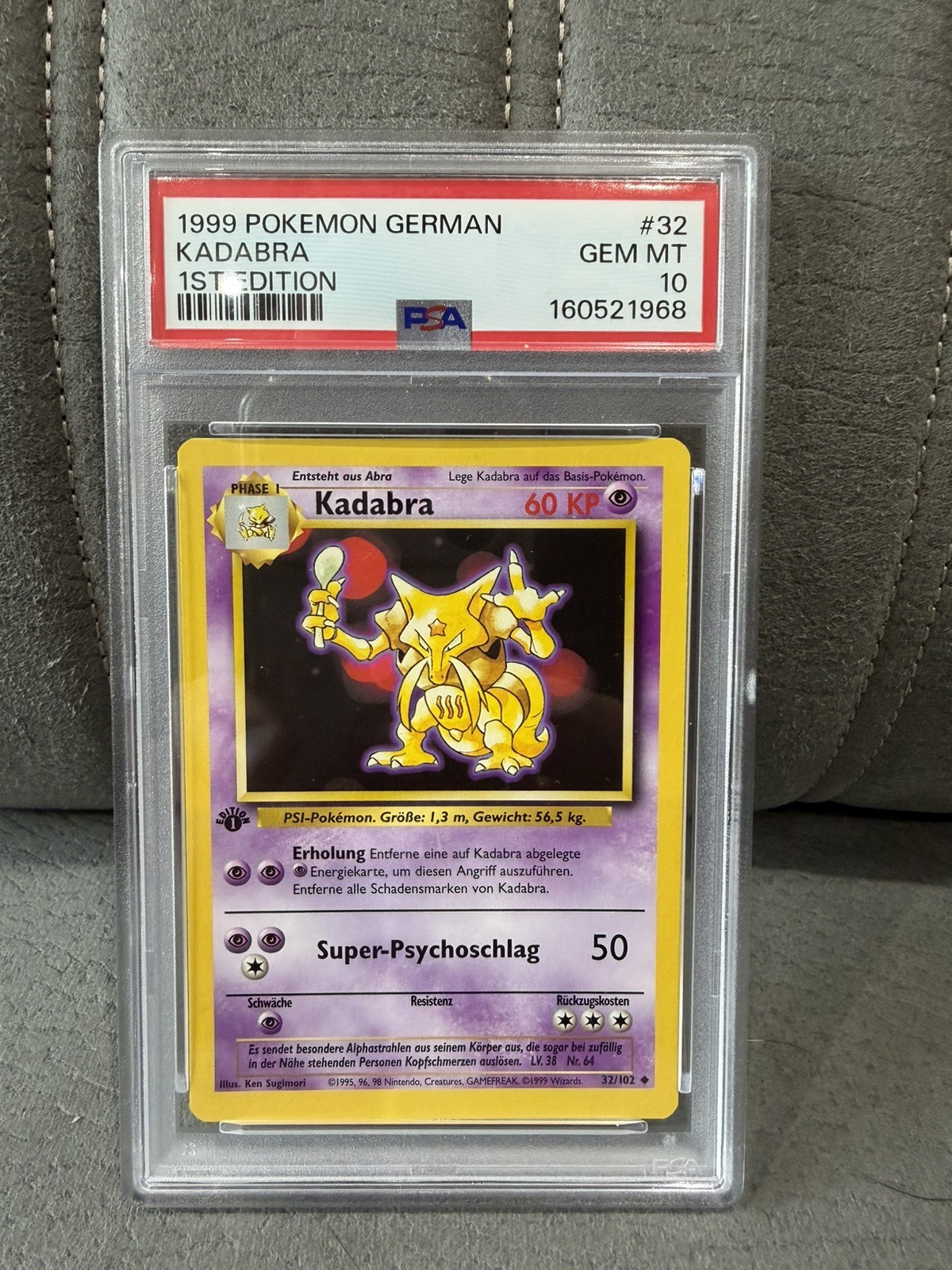 1999 Pokemon German Kadabra 1st Edition 32