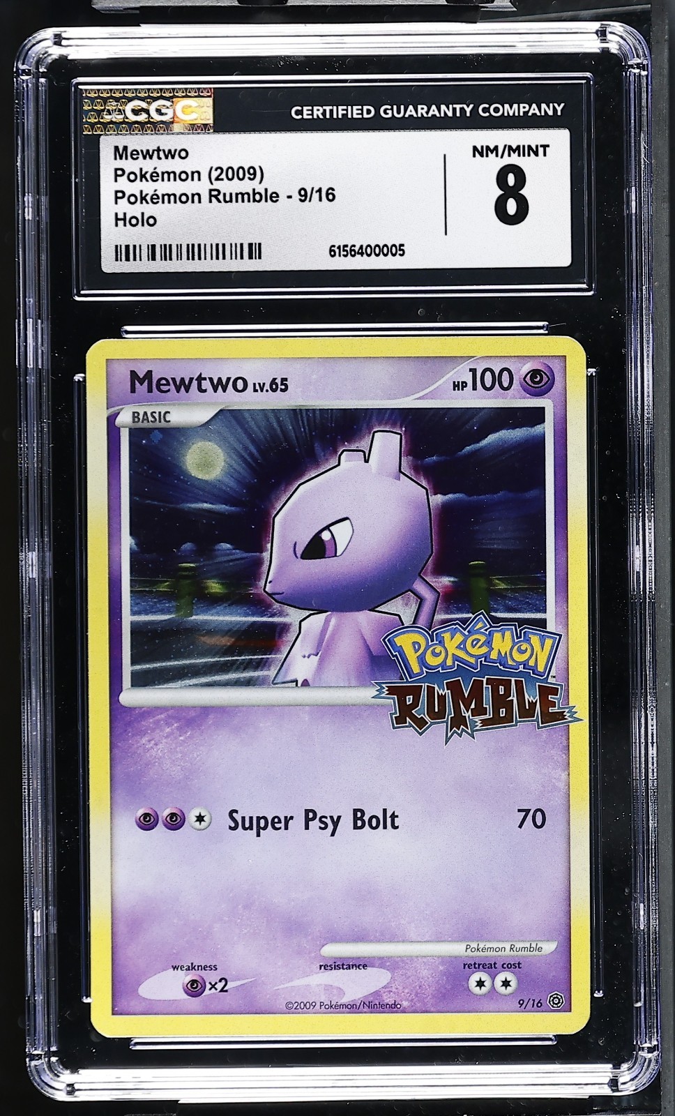 2009 Pokémon Rumble - English Mewtwo Holo 9/16