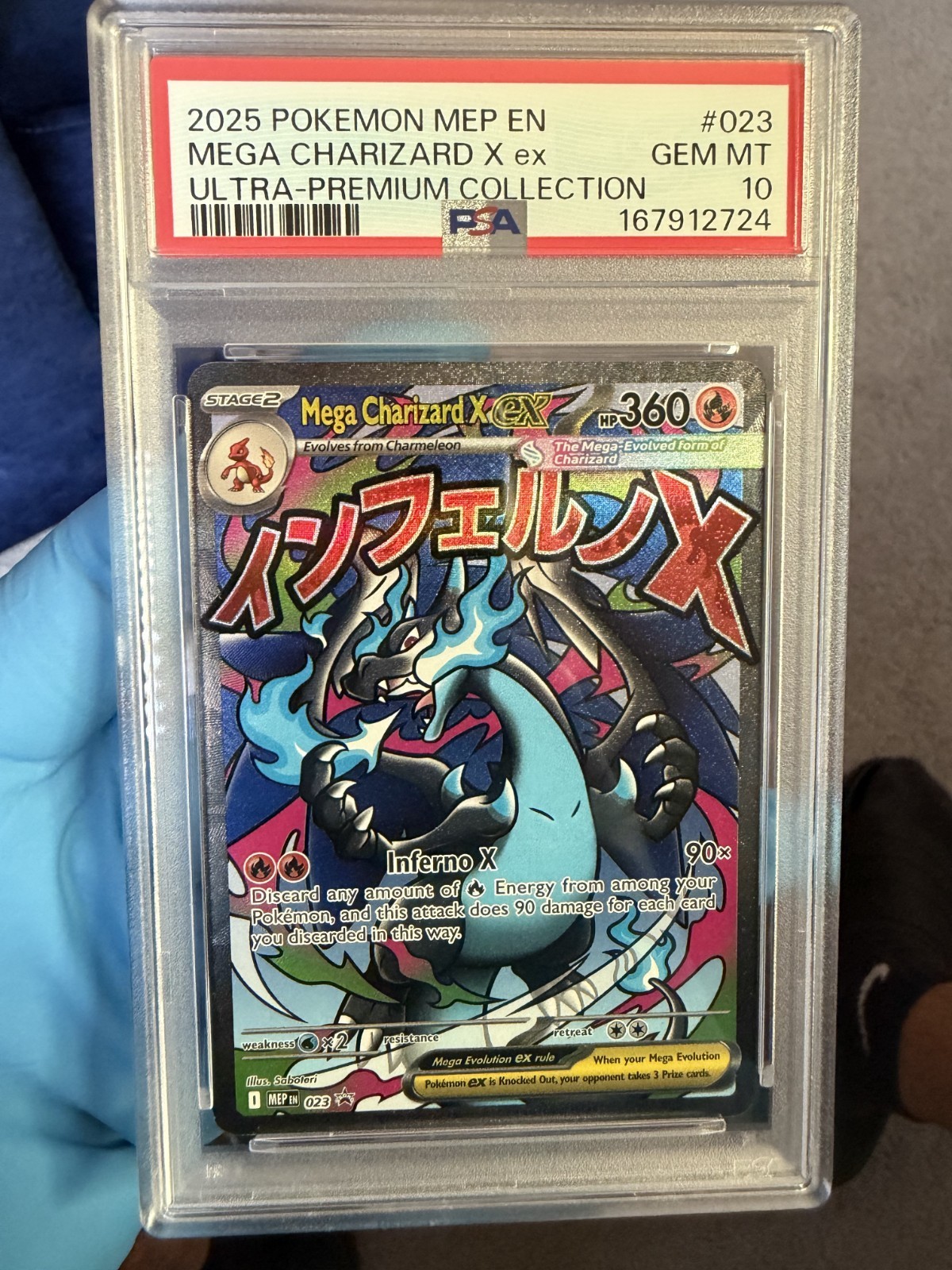 2025 Pokemon Mep EN-Me Black Star Promo Mega Charizard X EX Mega Charizard X EX Ultra-Premium Collection 023