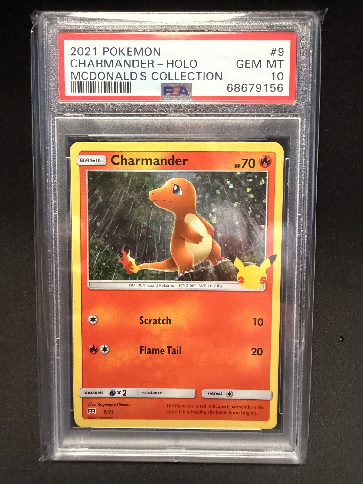 2021 Pokemon Mcdonald's Collection Charmander-Holo 9