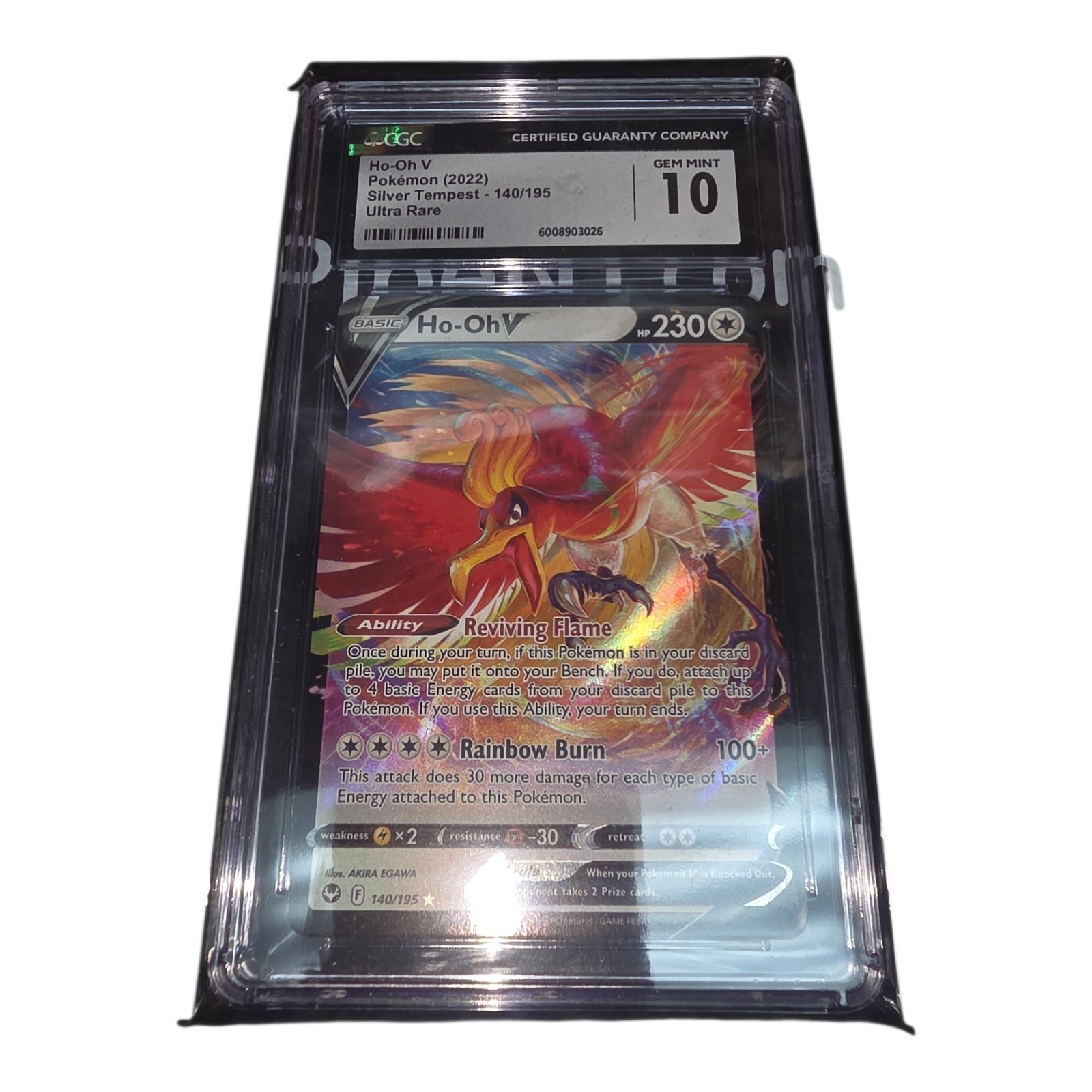 2022 Silver Tempest - English Ho-Oh V Ultra Rare Holo 140/195