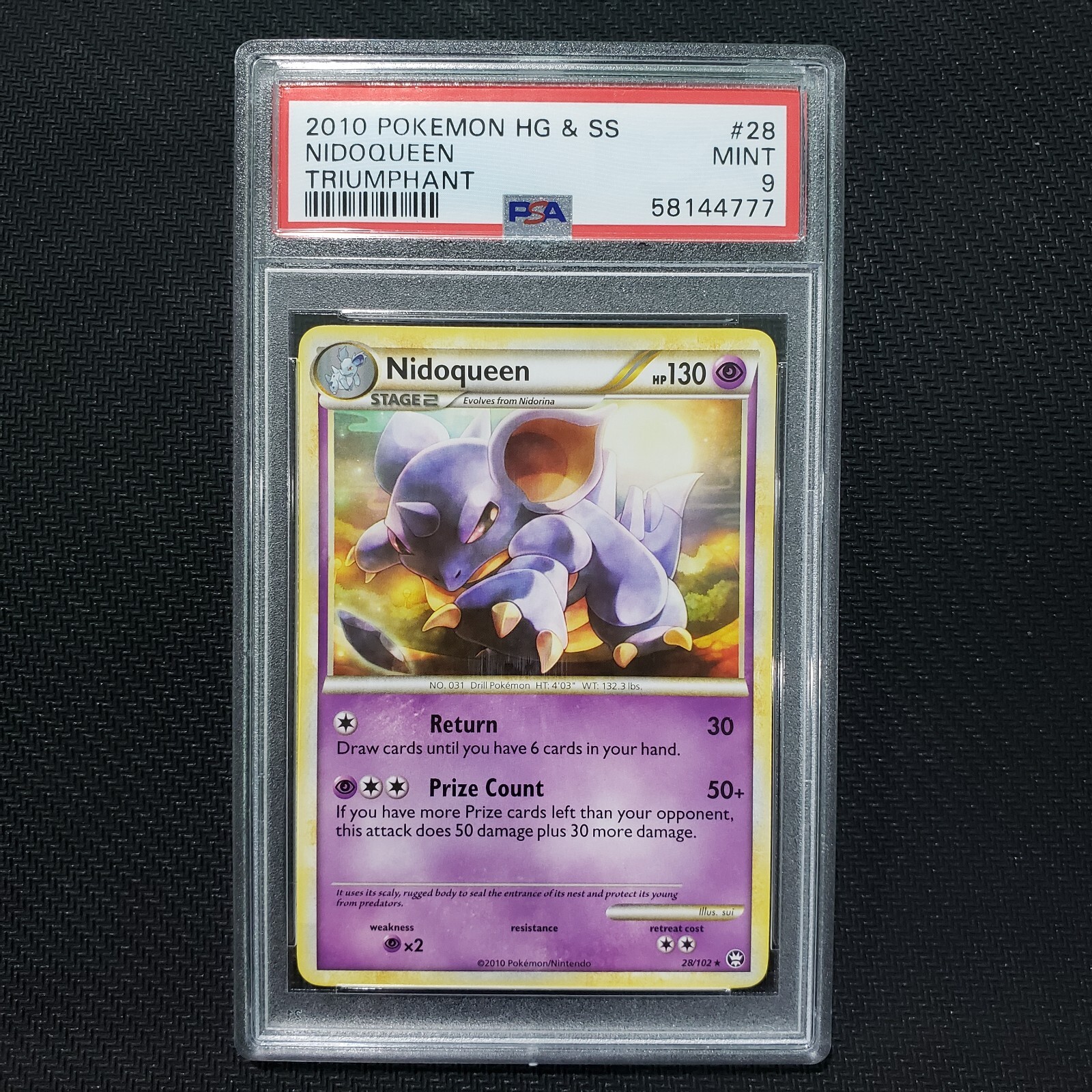 2010 Pokemon Heartgold & Soulsilver Triumphant Nidoqueen 28