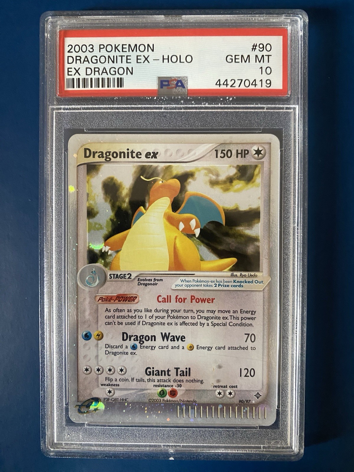 2003 Pokemon EX Dragon Dragonite EX-Holo 90