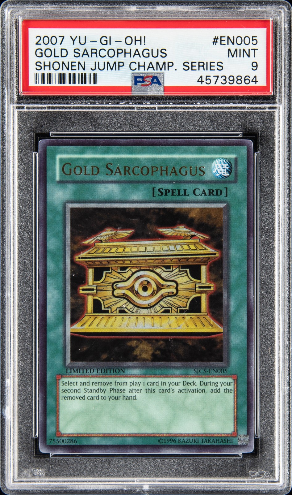 2004-10 YU-GI-Oh! Shonen Jump Championship Series Gold Sarcophagus EN005